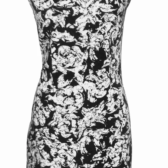 Ann Taylor. Elegant Black and White Floral Dress - Picture 6 of 9